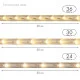 Фотография Дюралайт LED, постоянное свечение (2W) - ТЕПЛЫЙ БЕЛЫЙ Эконом 24 LED/м, бухта 100м, артикул 121-126-4