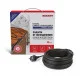Фотография Кабель греющий саморегулирующийся POWER Line 30SRL-2CR, 20м/600Вт REXANT, артикул 51-0659