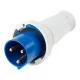 Фотография Вилка 033 переносная 2Р+РЕ 63А 220В IP67 REXANT, артикул 11-8906