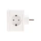 Фотография Двойник электрический Куб 16А с/з + 2хUSB-A 2,4А + USB Type-C 3А с ночной подсветкой, белый REXANT, артикул 11-1251