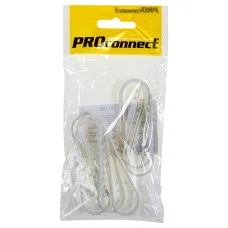 Дюбель-хомут нейлоновый 19-25мм, круглый, белый (10 шт/уп) PROconnect