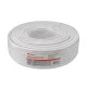 Фотография Кабель коаксиальный RG-6U, 75Ом, CCS/Al/Al, 64%, 100м, INDOOR, белый REXANT, артикул 01-2201