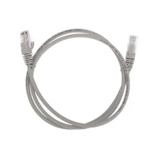 Патч-корд U/UTP, CAT 5e, RJ45-RJ45, 26AWG, LSZH, серый, 1м REXANT
