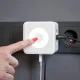 Фотография Двойник электрический Куб 16А с/з + 2хUSB-A 2,4А + USB Type-C 3А с ночной подсветкой, белый REXANT, артикул 11-1251