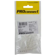 Дюбель-хомут нейлоновый 5-10мм, круглый, белый (10 шт/уп) PROconnect