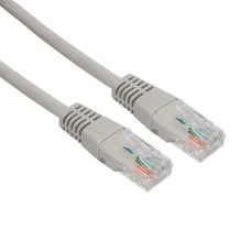 Шнур коммутационный, патч-корд U/UTP RJ45-RJ45, CAT 5e, ZH нг(А)-HF, серый, 3м REXANT