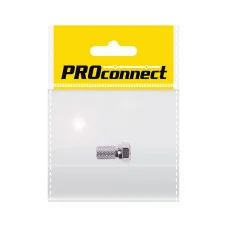 Разъем антенный, штекер F, SAT, с резиновым уплотнителем, 1 шт. PROconnect