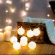 Фотография Гирлянда светодиодная Снежки 1,5м, прозрачный ПВХ, 10 LED, теплый белый, питание 2хАА, артикул 303-080