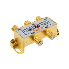 Делитель ТВх4 под F-разъем, 5-1000МГц, Gold (5 F-разъемов в комплекте) REXANT