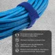 Фотография Хомут–липучка многоразовый 230х13мм, синий (12 шт/уп) REXANT, артикул 07-7215