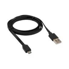 Кабель USB-A – micro USB, 2,4А, 1м, ПВХ, черный REXANT