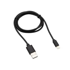 Кабель USB-A – Lightning для Apple, 2,1А, 1м, ПВХ, черный REXANT