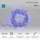 Фотография Гирлянда светодиодная Нить 10м 100 LED СИНИЙ прозрачный ПВХ IP65 эффект мерцания 24В соединяется NEON-NIGHT нужен трансформатор 531-100/531-200, артикул 305-253