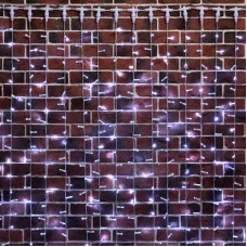 Гирлянда светодиодная Занавес 2х9м 1200 LED БЕЛЫЙ прозрачный ПВХ IP65 постоянное свечение 230В соединяется NEON-NIGHT шнур в комплекте