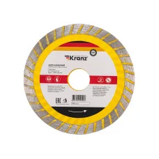 Диск алмазный отрезной Turbo волна 115x22,2x2x10мм KRANZ