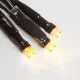 Фотография Гирлянда Твинкл Лайт 10 м, 100 LED ТЕПЛЫЙ БЕЛЫЙ, черный ПВХ, IP65, динамика, 230В соединяется NEON-NIGHT (нужен контроллер 217-204), артикул 303-136