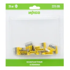 2273-205 Экcпресс-клемма, 5-проводная до 2,5 мм², (20 шт/уп)  WAGO