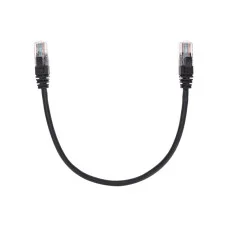 Патч-корд U/UTP, CAT 5e, RJ45-RJ45, 26AWG, LSZH, черный, 0,3м REXANT