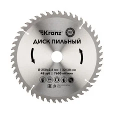 Диск пильный 250 мм х 48 зуб х 32/30 мм KRANZ