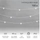 Фотография Гирлянда Belt-Light 2 жилы, 100м, шаг 40см, 225 патронов Е27, IP65, под винт, белый круглый провод  NEON-NIGHT, артикул 331-232
