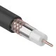 Фотография Кабель коаксиальный RG-6U, 75Ом, Cu/Al/Cu, 64%, 100м, OUTDOOR, черный REXANT, артикул 01-2222