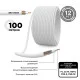 Фотография Кабель коаксиальный SAT 703 B, Cu/Al/Cu, 64%, 75Ом, 100м, INDOOR, белый PROconnect, артикул 01-2431-6