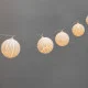 Фотография Гирлянда светодиодная Снежки 1,5м, прозрачный ПВХ, 10 LED, теплый белый, питание 2хАА, артикул 303-080