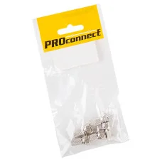 Разъем антенный, штекер F, SAT, с резиновым уплотнителем, 5 шт. PROconnect