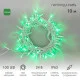 Фотография Гирлянда светодиодная Нить 10м 100 LED ЗЕЛЕНЫЙ белый ПВХ IP65 эффект мерцания 24В соединяется NEON-NIGHT нужен трансформатор 531-100/531-200, артикул 305-234