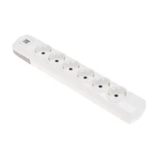 Колодка PREMIUM 6 гнезд, с/з, 2 USB, белый REXANT