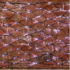 Гирлянда Сеть 2х0,7м, черный ПВХ, 176 LED Белые(контроллер в комплекте)