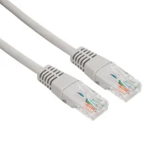 Шнур коммутационный, патч-корд U/UTP RJ45-RJ45, CAT 5e, ZH нг(А)-HF, серый, 5м REXANT