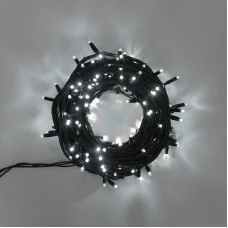 Гирлянда Твинкл Лайт 20 м, 240 LED БЕЛЫЙ, черный Каучук, IP67, динамика, 230В соединяется NEON-NIGHT (нужен контроллер 217-204)