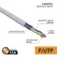 Фотография Кабель витая пара омедненный, F/UTP, CCA, CAT 5e, PVC, 4PR, 24AWG, INDOOR, SOLID, серый, 50м PROconnect, артикул 01-0142-3-50