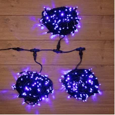 Гирлянда LED ClipLight 24V, 3 нити по 20 м, свечение с динамикой, цвет диодов Синий