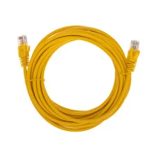Патч-корд U/UTP, CAT 5e, RJ45-RJ45, 26AWG, LSZH, желтый, 5м REXANT