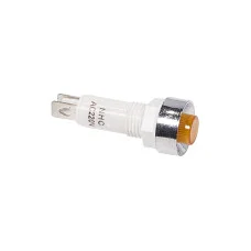 Индикатор c ОТРАЖАТЕЛЕМ  Ø10  220V  желтый  (RWE-209)  REXANT