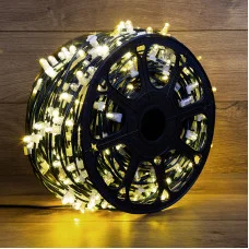 Гирлянда LED Clip Light 12V шаг 150 мм, цвет диодов ТЕПЛЫЙ БЕЛЫЙ, Flashing (Белый)
