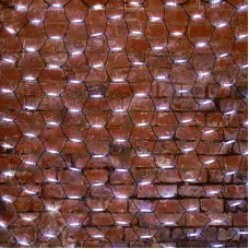 Гирлянда Сеть 2x1,5м, черный КАУЧУК, 288 LED Белые (шнур питания в комплекте)